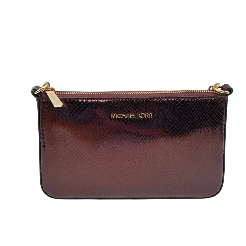 Michael Kors Oxblood Rouge Sombre Leather Shoulder Bag Gift Set